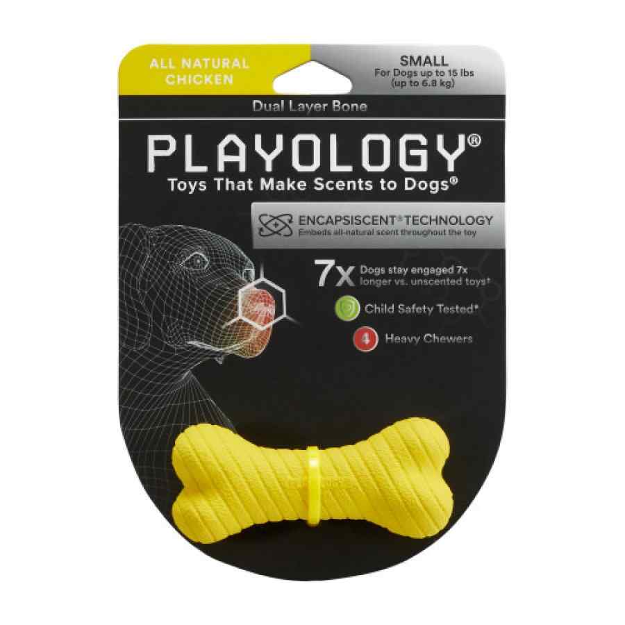 Playology Dual Layer Bone - Hueso De Doble Capa Sabor Pollo