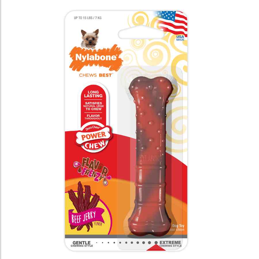 Nylabone Power Chew Huesto Texturizado Sabor Res, , large image number null