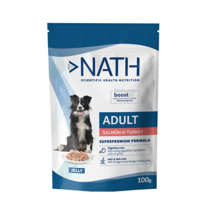 Nath pouch adult salmon & turkey 100g