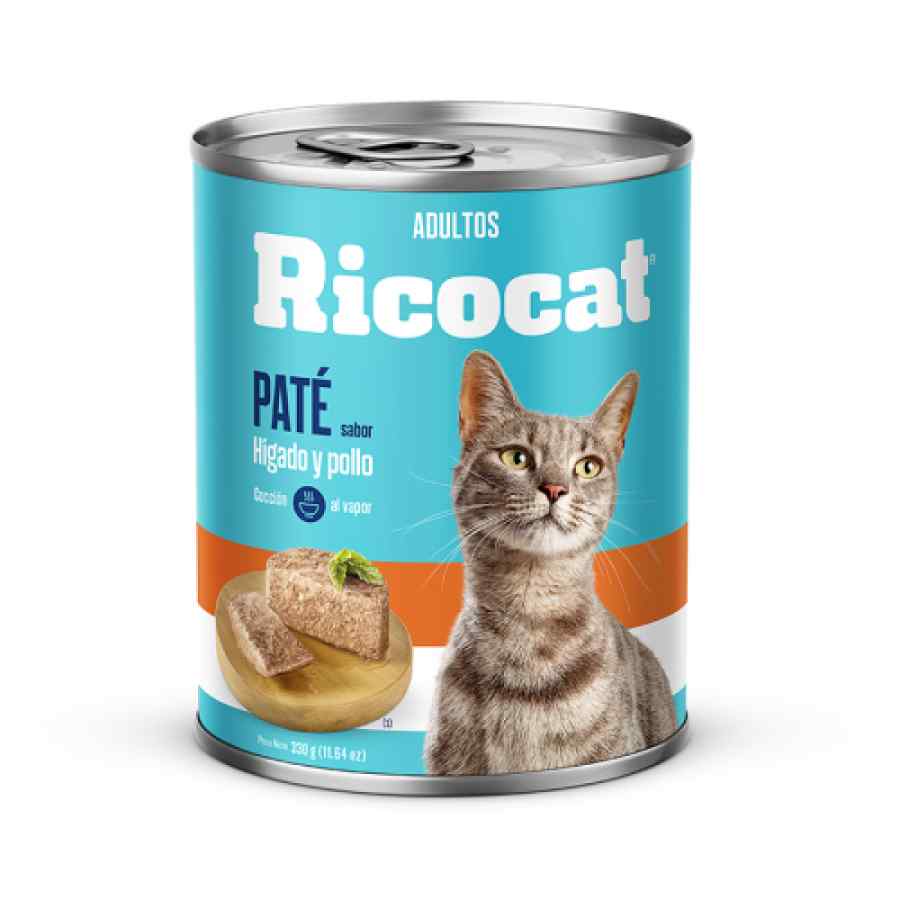 Ricocat Adulto Pate Hígado Pollo Alimento Húmedo Gato, , large image number null