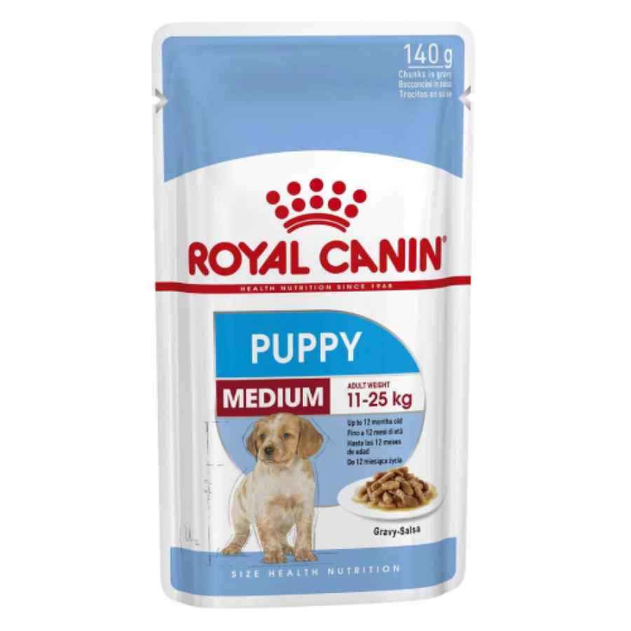 Royal Canin Mediun Puppy Gravy 10X140G image number null