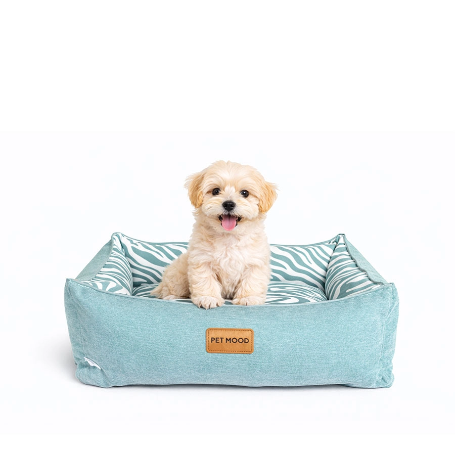 Sofacama De Verano Zebra Turquesa