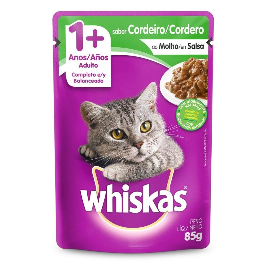Whiskas Pouch Adulto Cordero 85Gr, , large image number null