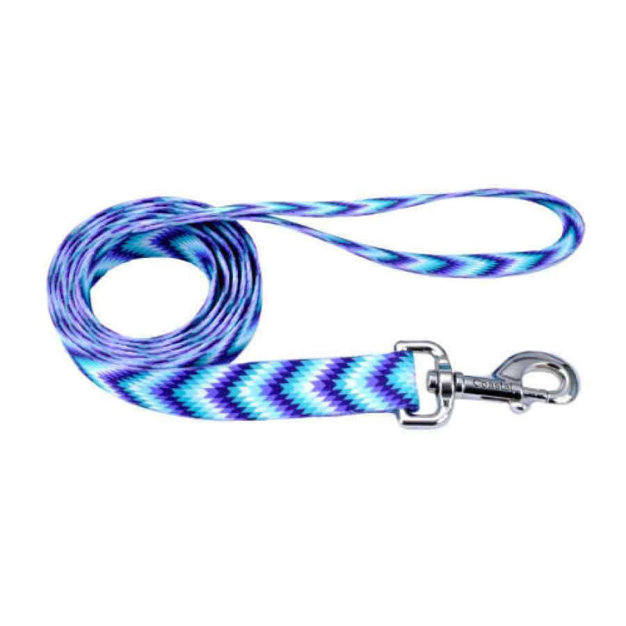 Coastal Styles Dog Leash, Teal Purple Diamonds, , large image number null