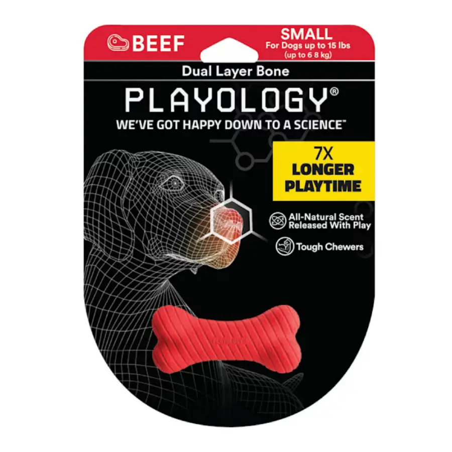Playology Puppy Teething Bone Beef