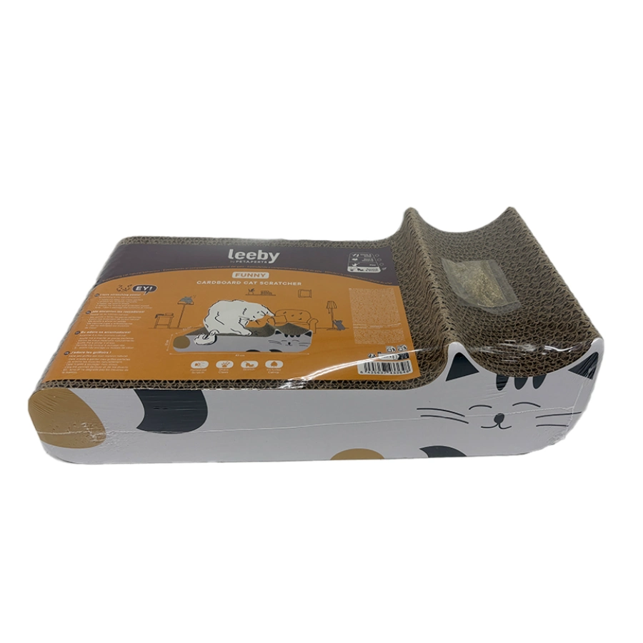 Kira White Cat Cardboard Scratcher