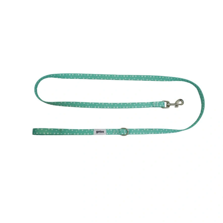 Gotoo! Set Arnés y Correa Para Perros Estrellas Verde Menta 20-30Cm; 102Cm, , large image number null