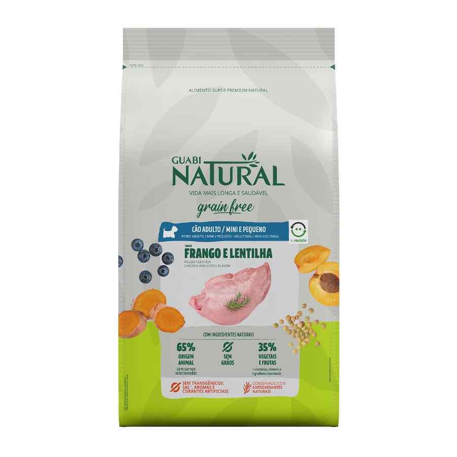 Guabi natural grain free perro adulto porte mini e pequeno sabor frango e lentilha 10,1kg, , large image number null