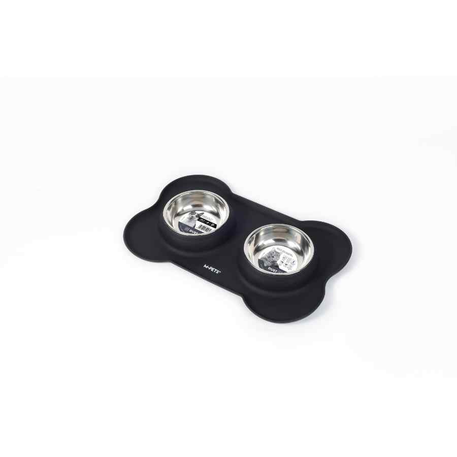 Mpets Duet Bowl Doble De Acero Inoxidable, , large image number null