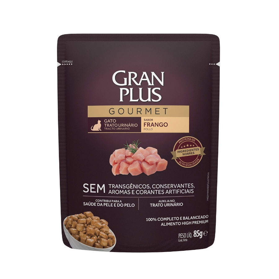 Gran Plus Gato Adulto Tracto Urinario Sabor Pollo 85Gr, , large image number null