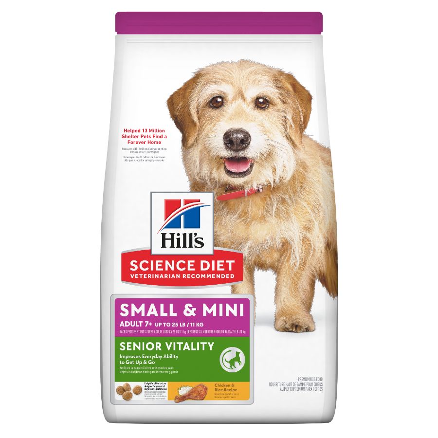Hills Sd Adult 7+ Senior Vitality Small & Mini 3.5 Lb/ 1.58 kg, , large image number null
