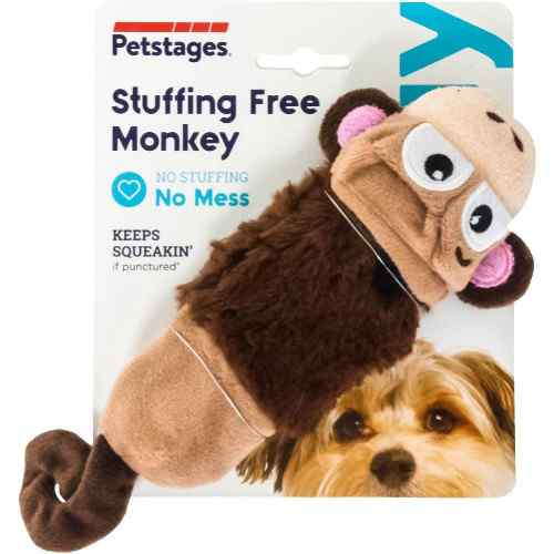 Petstages Stuffing Free Monkey mini, , large image number null
