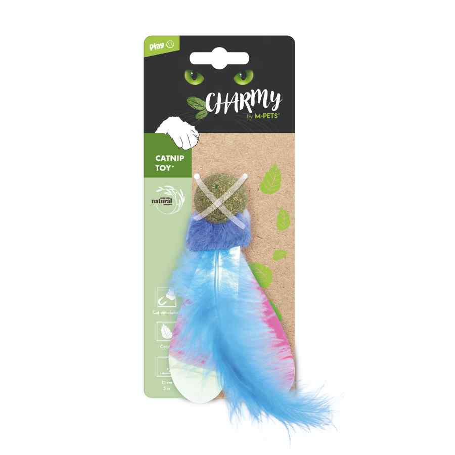 Mpets Charmy Juguete Catnip Luciérnaga Azul, , large image number null