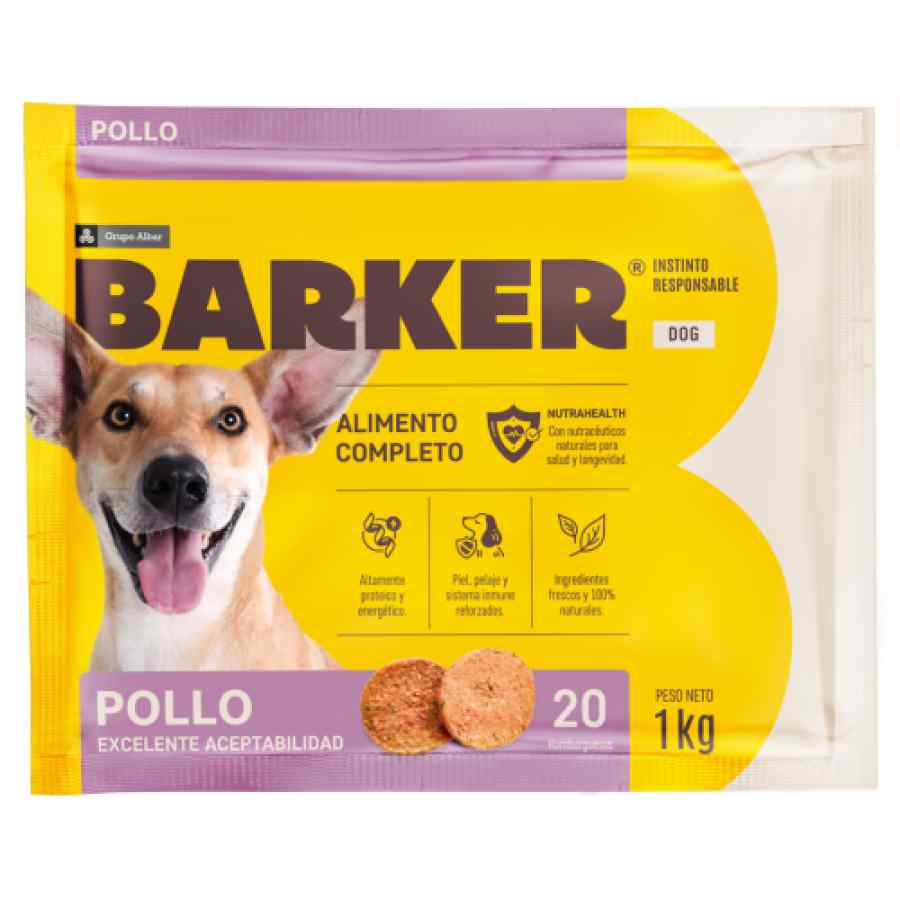 Barker Pollo (1kg) 20 Hamburguesas, , large image number null