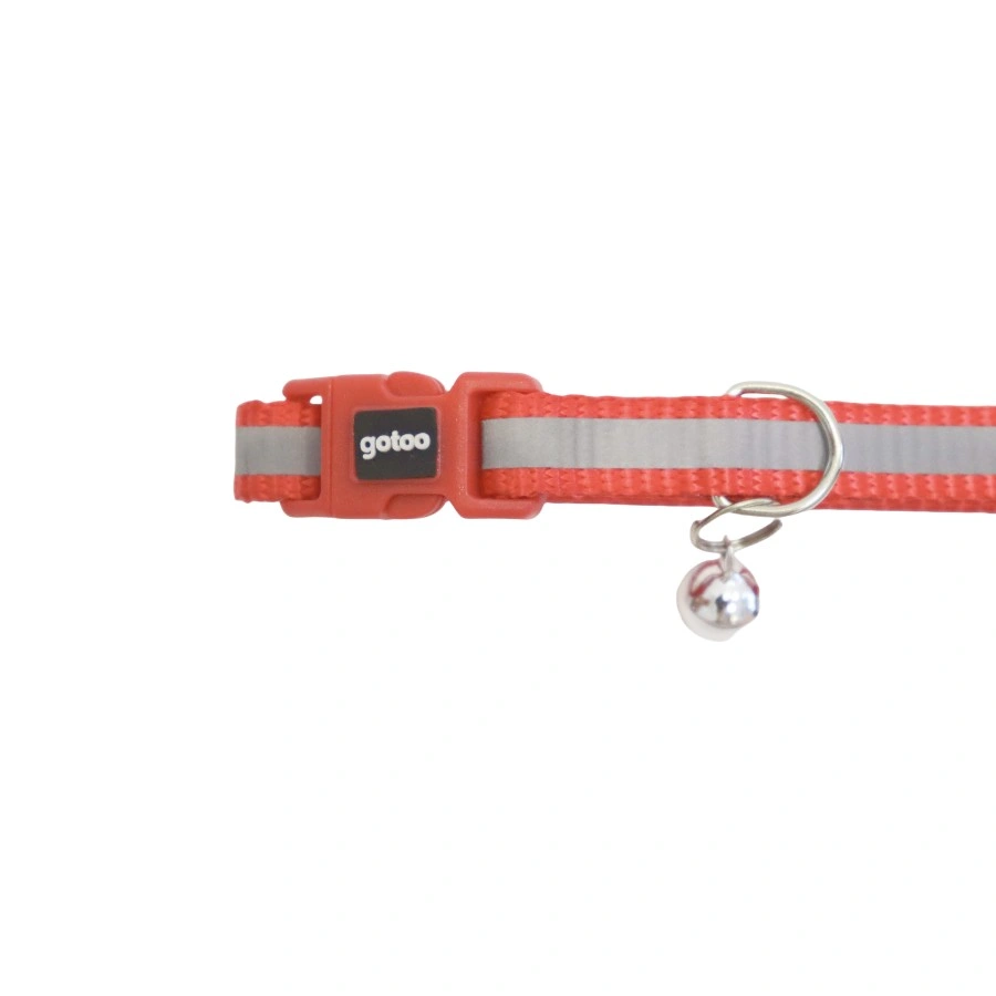 Gotoo! Collar Premium Reflectante Para Gato Rojo 1*20-30Cm, , large image number null