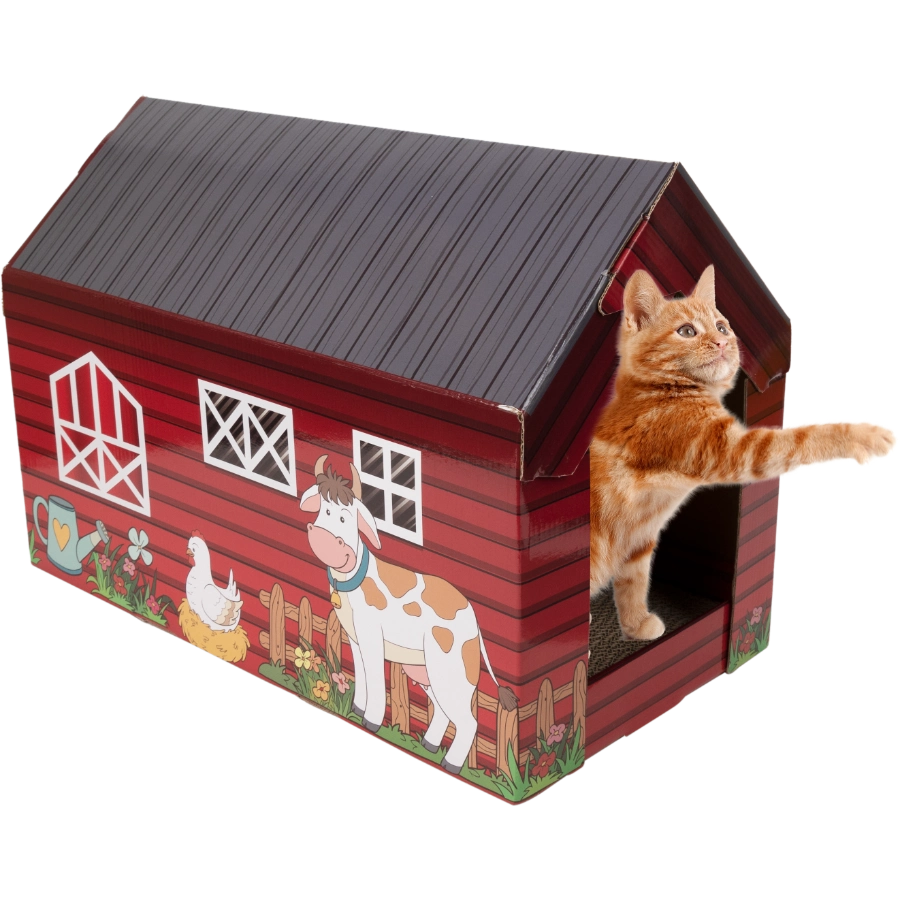 Hattie House Cardboard Scratch & Snooze