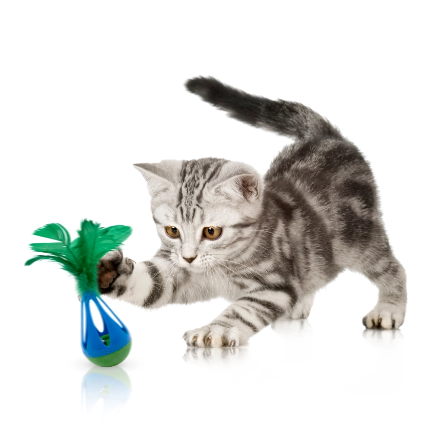Playology Cat Teeter Totter With Feather, , large image number null