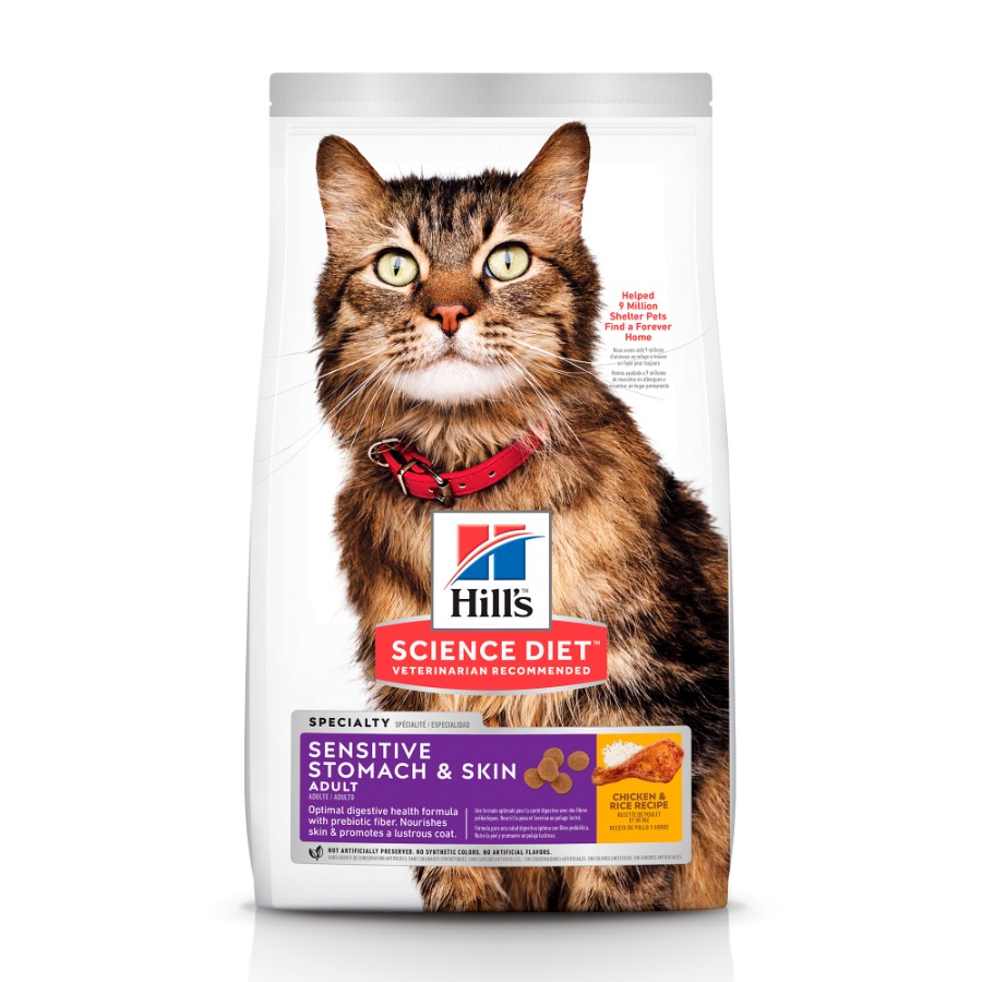 Hill'S Sd Sensitive Skin & Stomach, Alimento Para Gato Adulto Piel Y Estómago Sensibles 1.6Kg, , large image number null