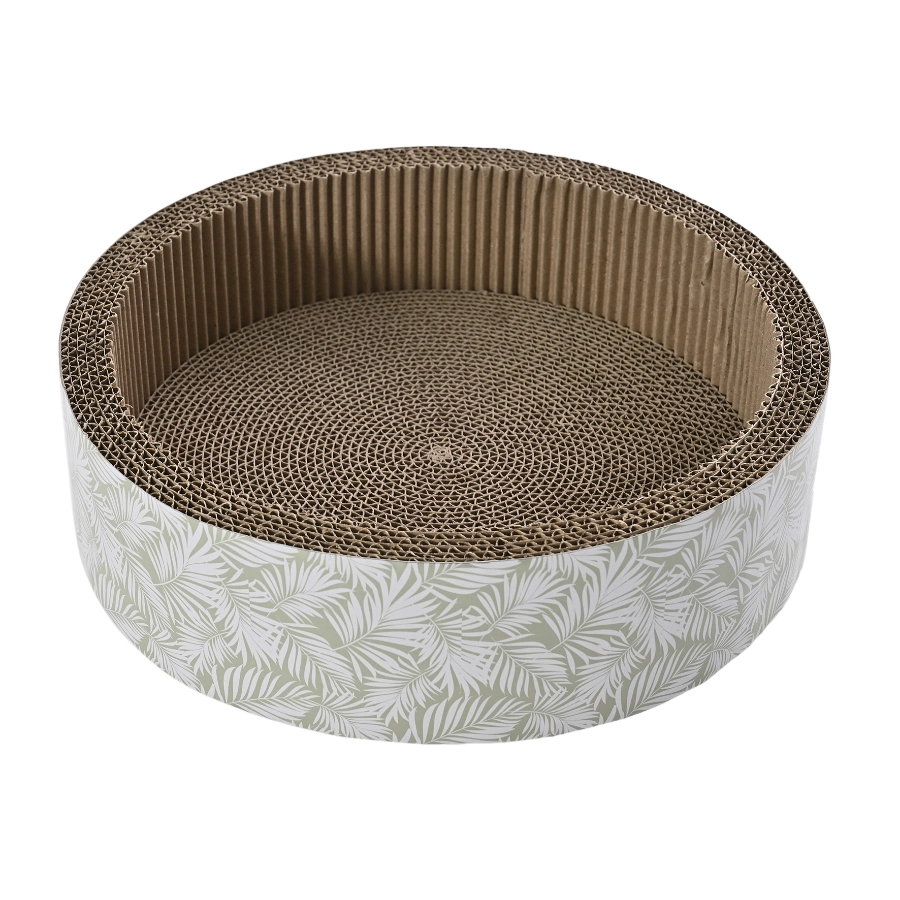 Domingo Drum Cardboard Scratcher Botanic