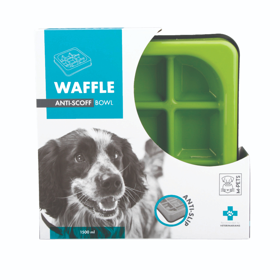 Waffle Comedero Interactivo Verde Anti Ansiedad, , large image number null