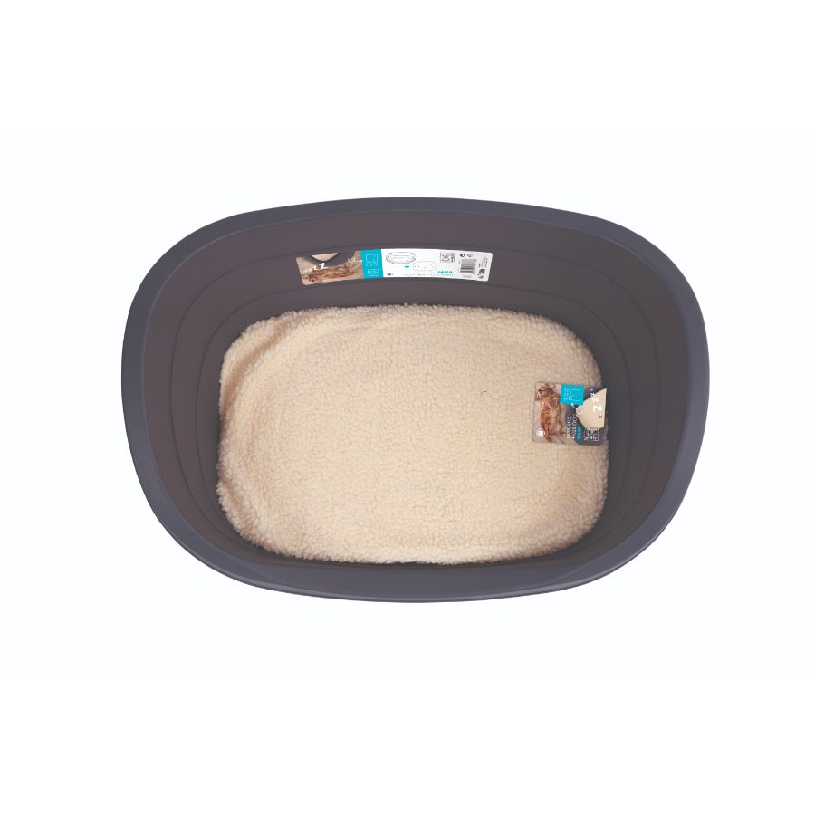 Mpets java - cama de plastico con cojin, , large image number null