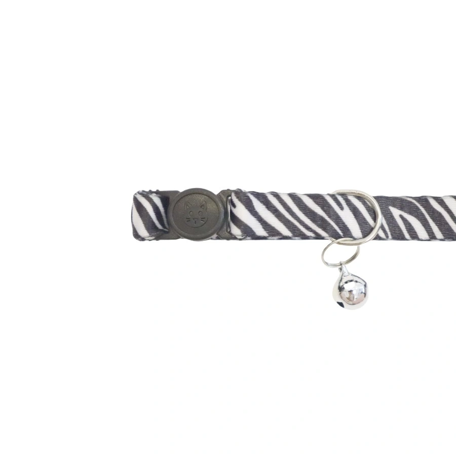 Gotoo! Collar Para Gato Estampado De Cebra 1*20-30Cm, , large image number null