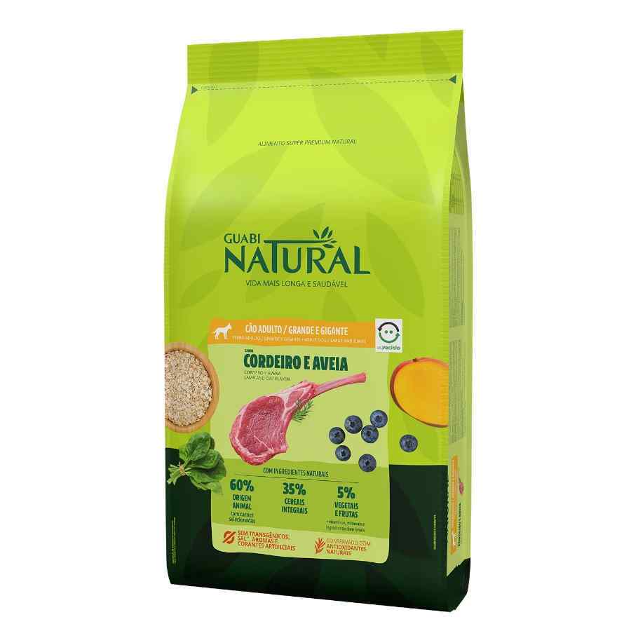 Guabi natural perro adulto porte grande e gigante sabor cordeiro e aveia 12,00 kg, , large image number null