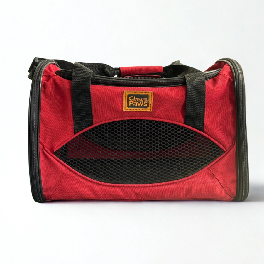 Claws & Paws Transportador Travel Rojo/Negro