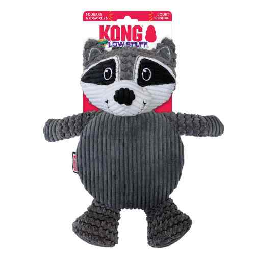 KONG Low Stuff Crackle Tummiez Raccoon Lg