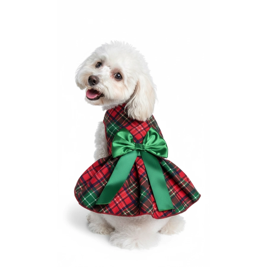 Lmb Vestido Navidad Cuadros