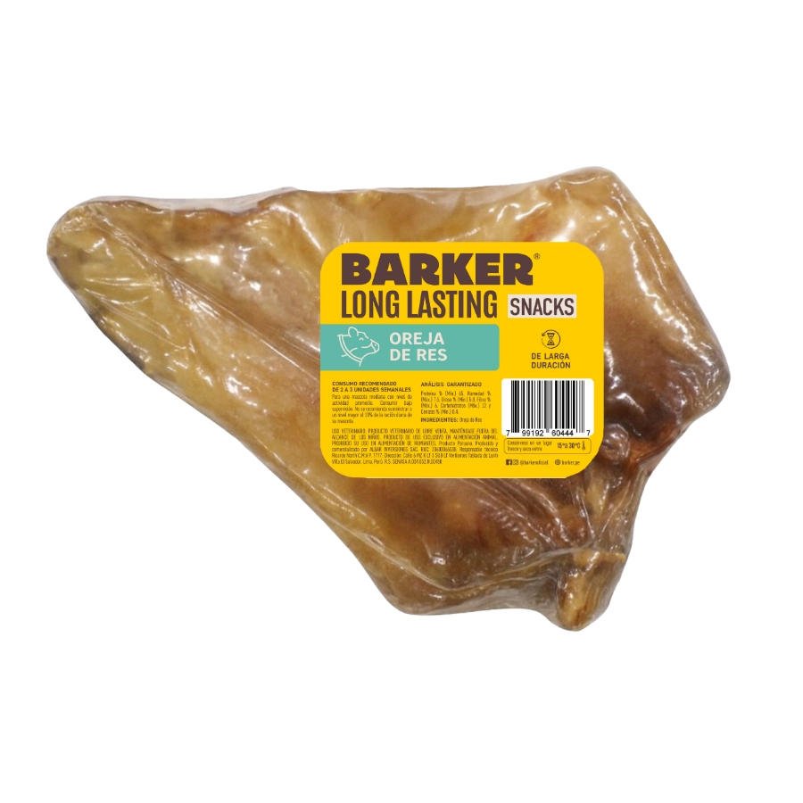 Barker Long Lasting Snacks Oreja De Res (1 Und), , large image number null