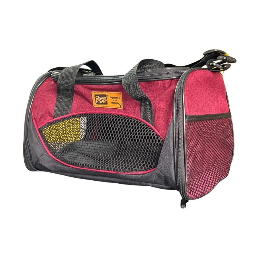 Claws & Paws Transportador Travel Vino/Negro, , large image number null