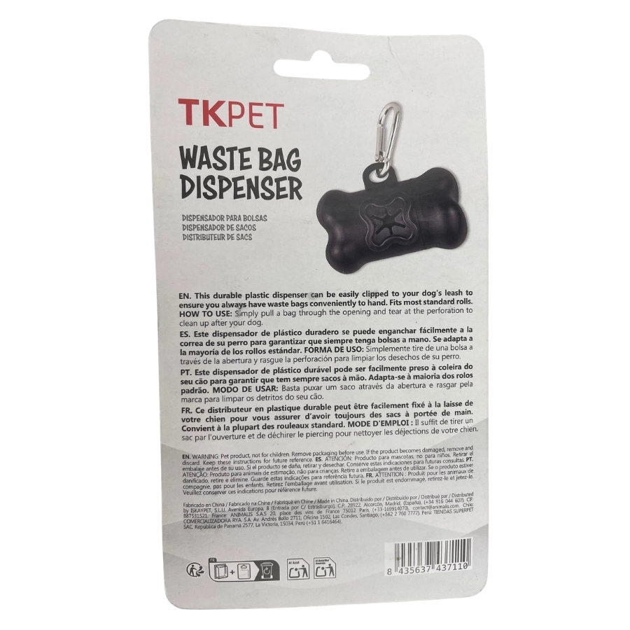 Dispensador Bolsa Tkpet Black 1 Roll, , large image number null