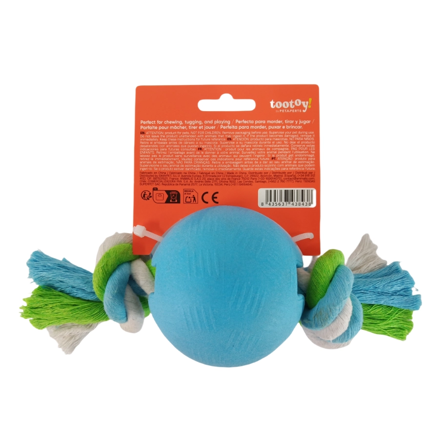 Tootoy! Pull Ball Rope Chewer, , large image number null