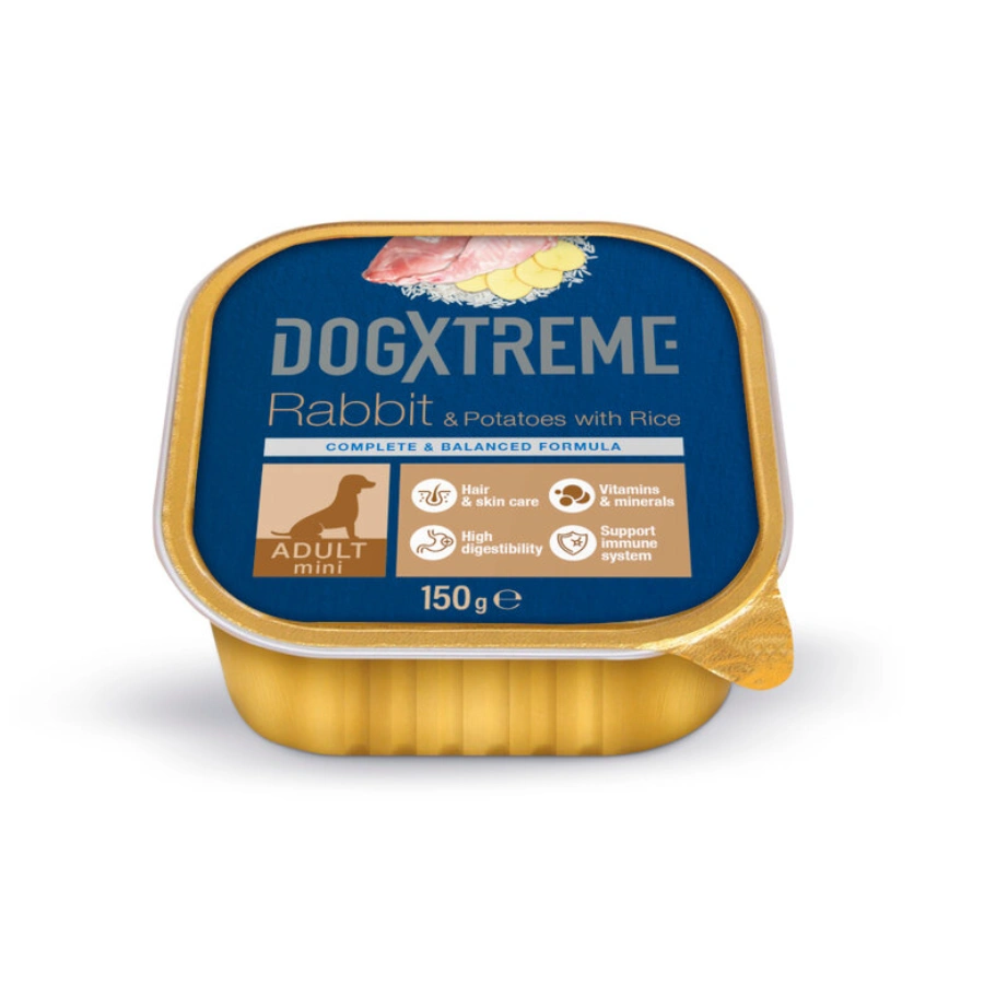 Dogxtreme Adulto Mini Conejo Con Patatas Y Arroz Tarrina 150 G