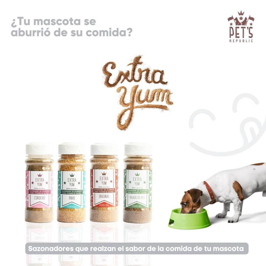 Pet's Republic Saborizante Extra Yum Higado de Res 80g Sazonador para perros, , large image number null