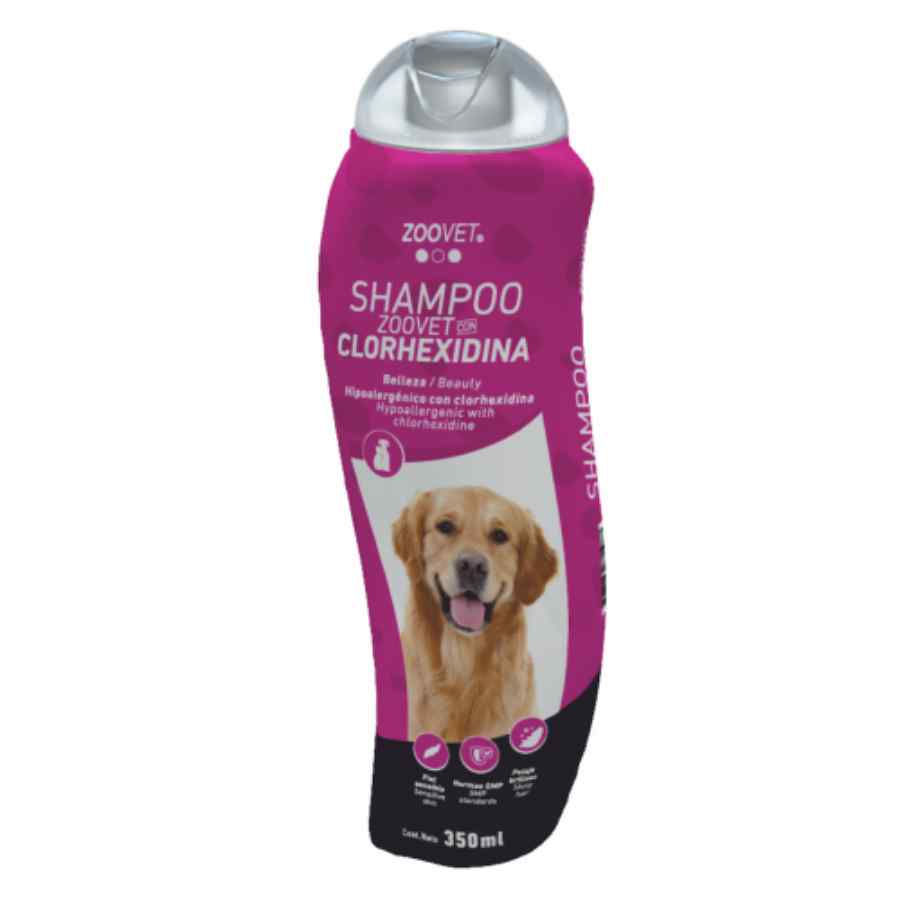 Shampoo con Clorhexidina Hipoalergénico y de Belleza 350ml