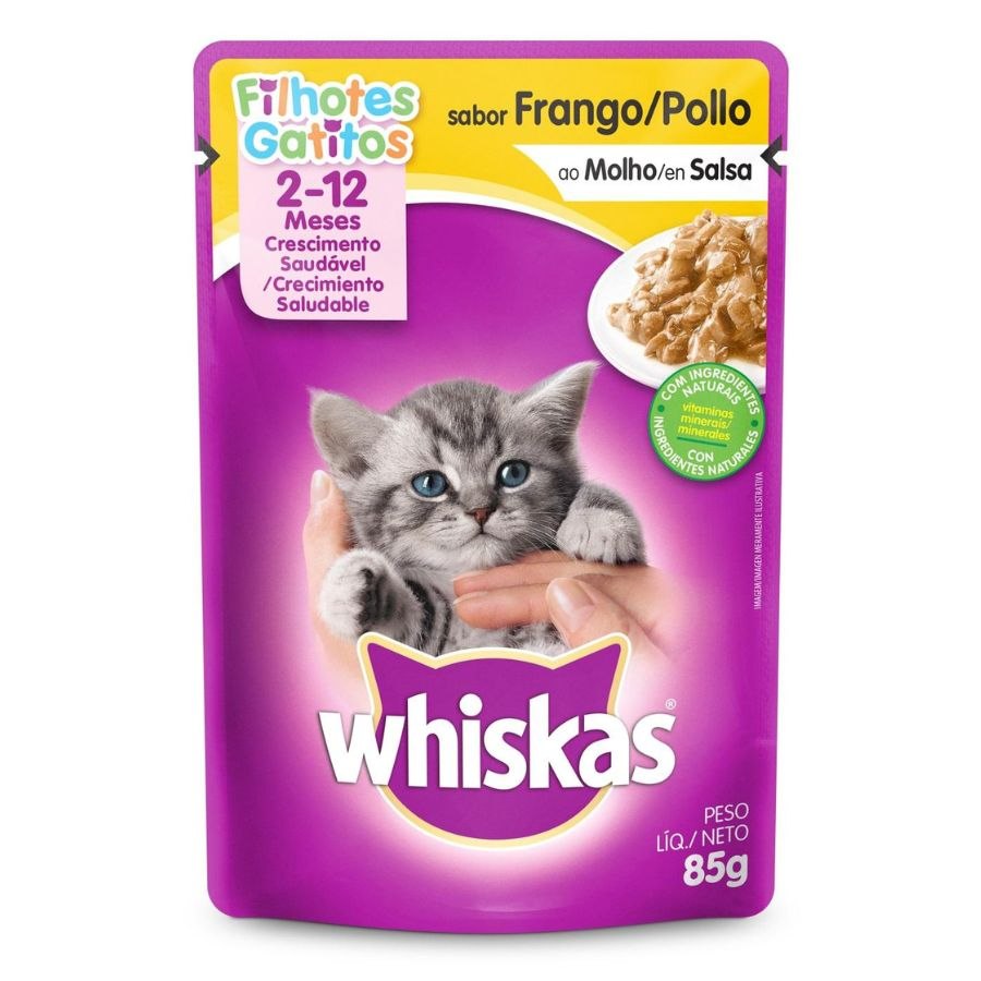 Whiskas Pouch Gatito Pollo 85Gr, , large image number null