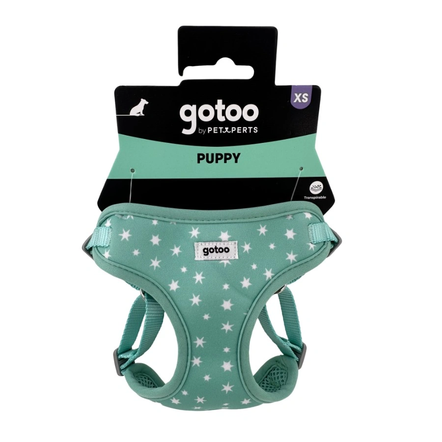 Gotoo! Arnés Para Perros Estrellas Verde Menta, , large image number null