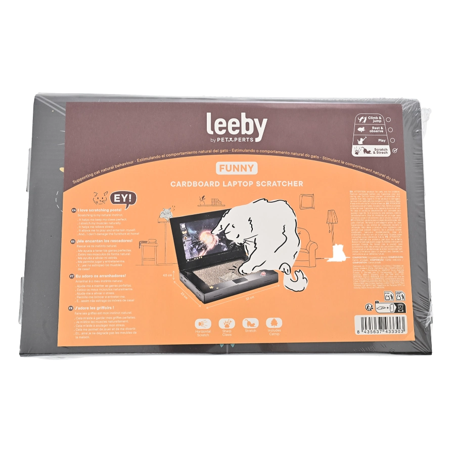 Lily Laptop Cardboard Scratcher, , large image number null
