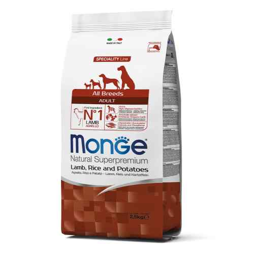 Monge Adult Cordero, Arroz y Papa 2.5 kg, , large image number null