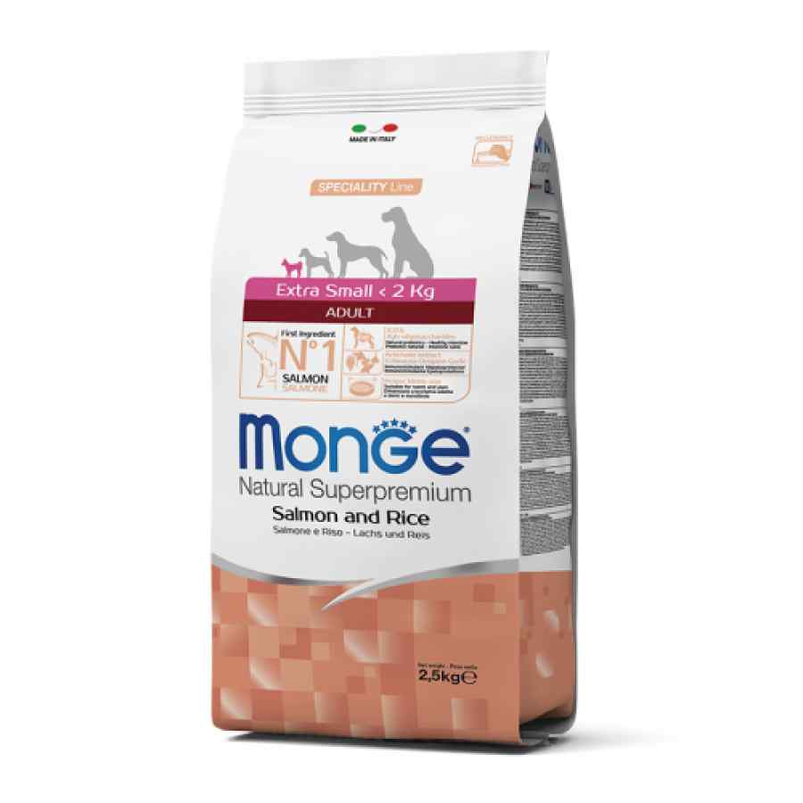 Monge Adult Extra Small Salmon Y Arroz 2.5 Kg Alimento Seco Perro, , large image number null