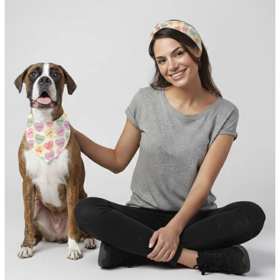 Valentines Paws Bandana Mas Pa&ntilde;oleta, , large image number null