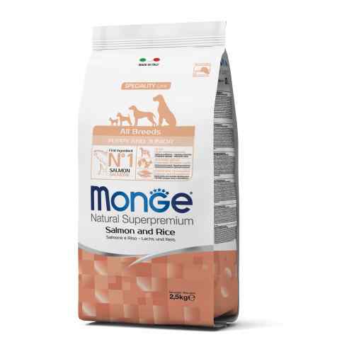 Monge Puppy All breeds Salmon y Arroz 2.5 kg image number null