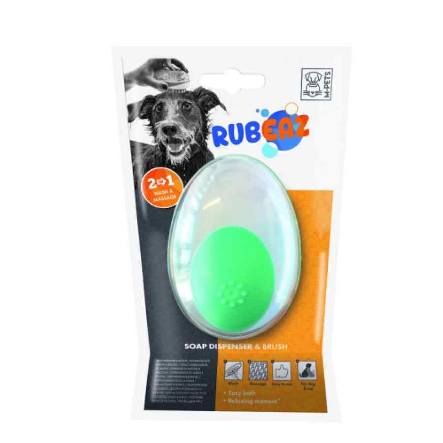 Rubeaz Cepillo Masajeador Y Dispensador De Jabon Liquido Verde, , large image number null