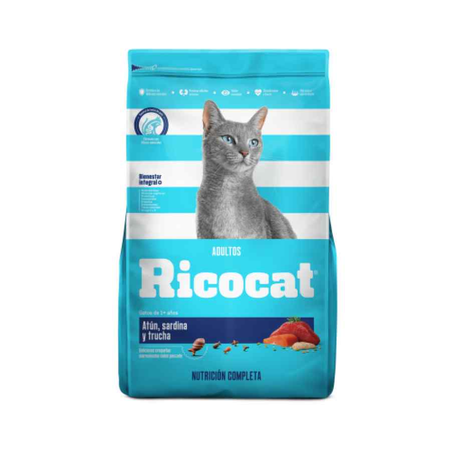 Ricocat Adultos Atun, Sardina Y Trucha Alimento Seco Gato, , large image number null