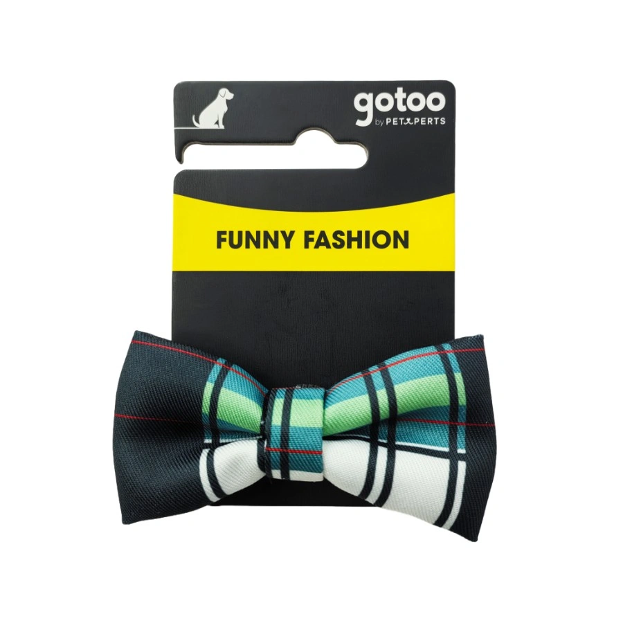 Gotoo! Corbata Michi Para Perro Verde A Cuadros, , large image number null