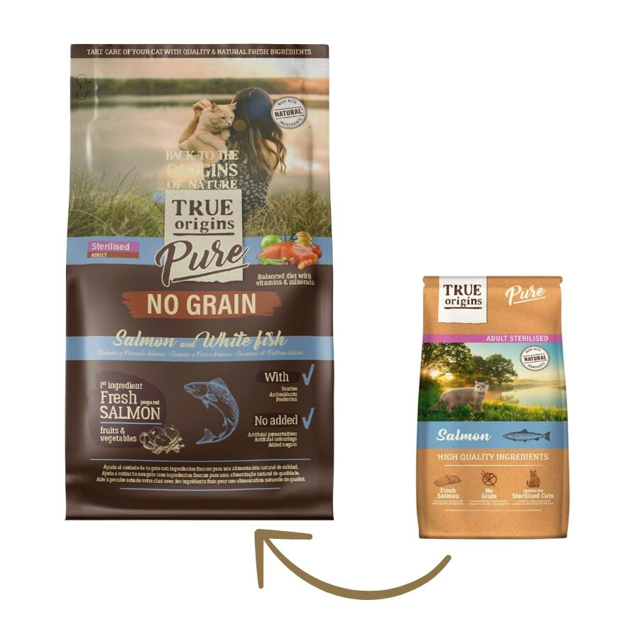 True Origins Pure Cat Adult Sterilized Salmon Grain free