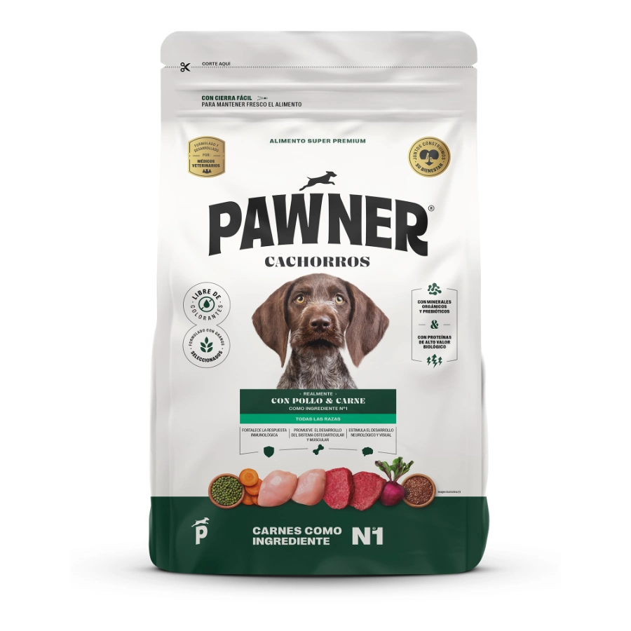 Pawner Alimento Seco Perro Cachorro Pollo Y Carne, , large image number null