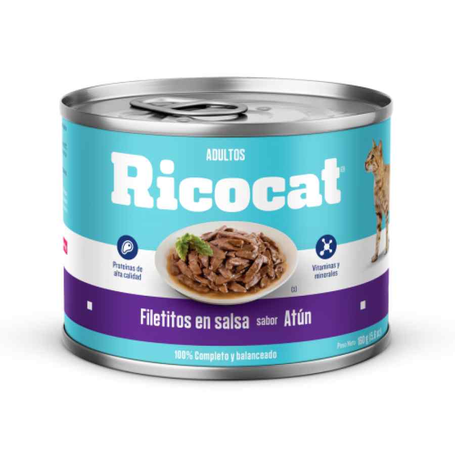 Ricocat Atún Adulto Filetitos En Salsa Lta X 5.64 Oz 159 g, , large image number null